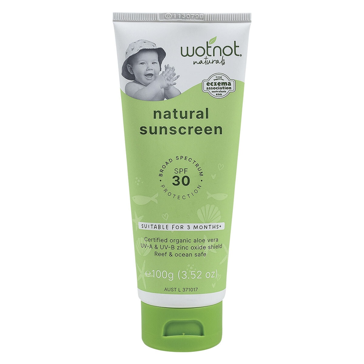 Wotnot Natural Sunscreen for Babies SPF30 100g