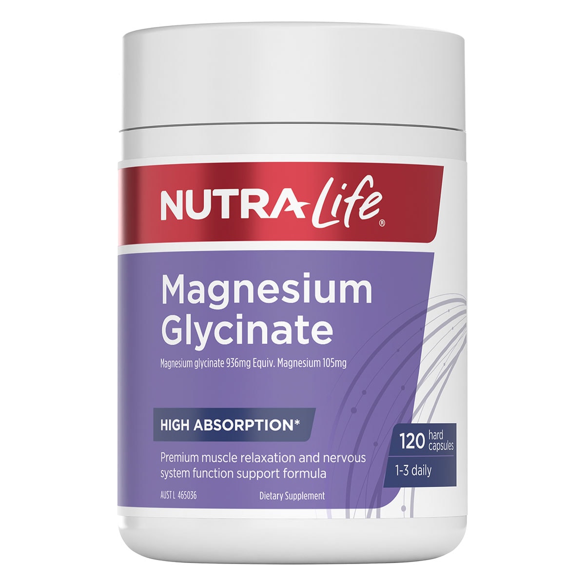 Nutra-Life Magnesium Glycinate 120 Capsules