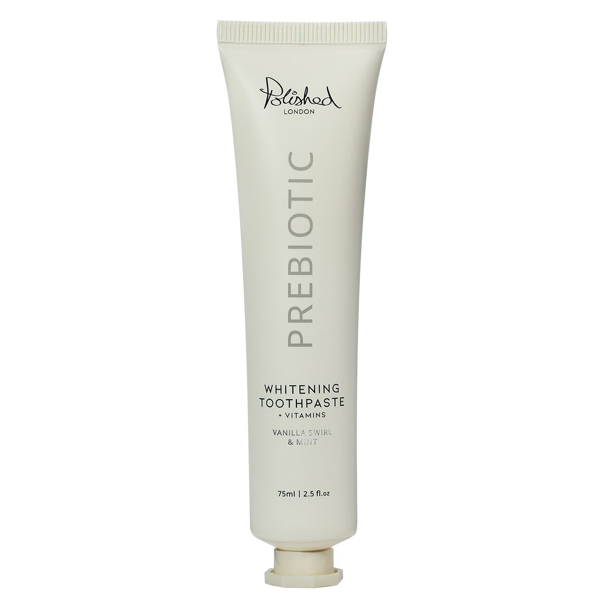 Polished London Prebiotic Whitening Toothpaste Vanilla Swirl & Mint 75ml