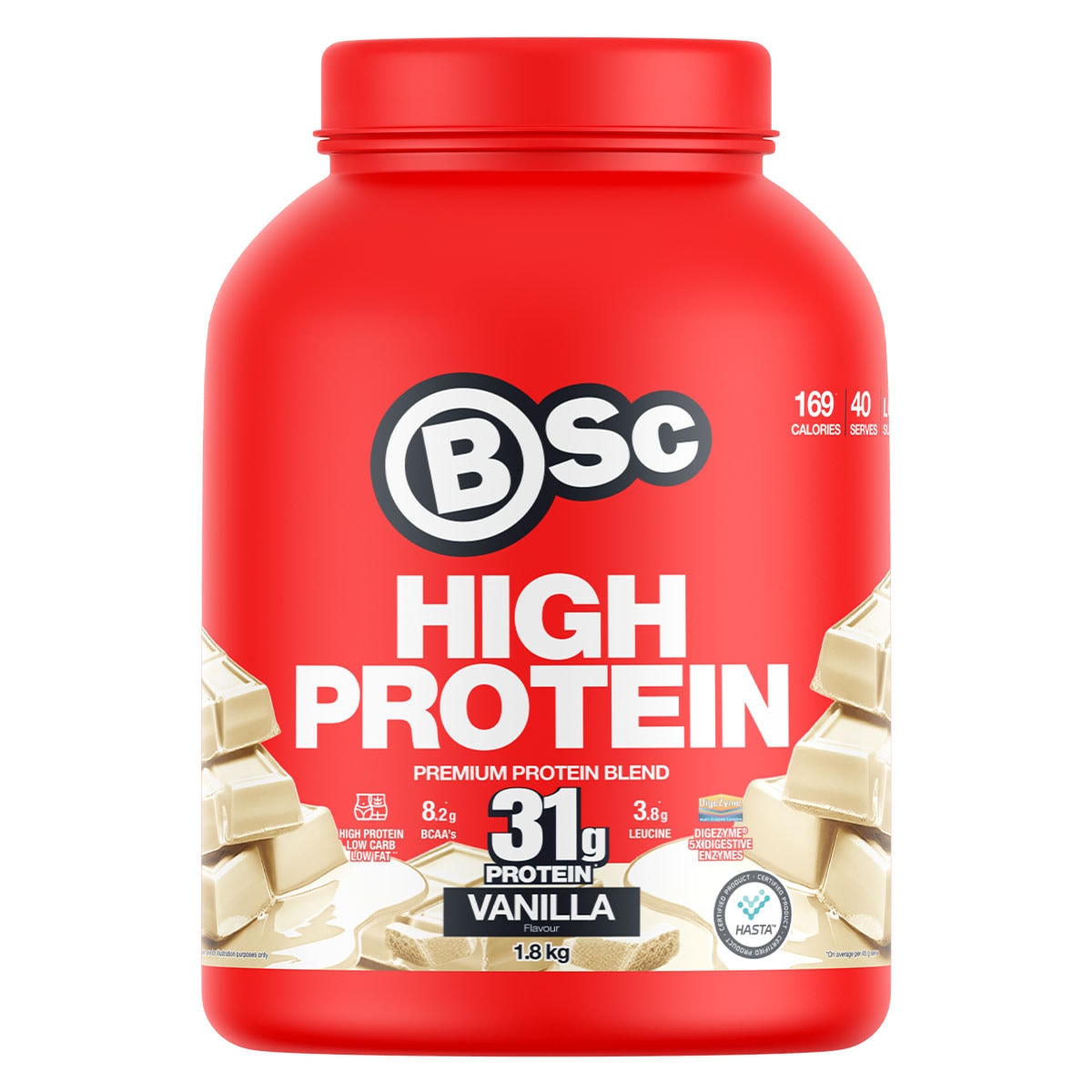 BSc High Protein Powder Vanilla - 1.8kg