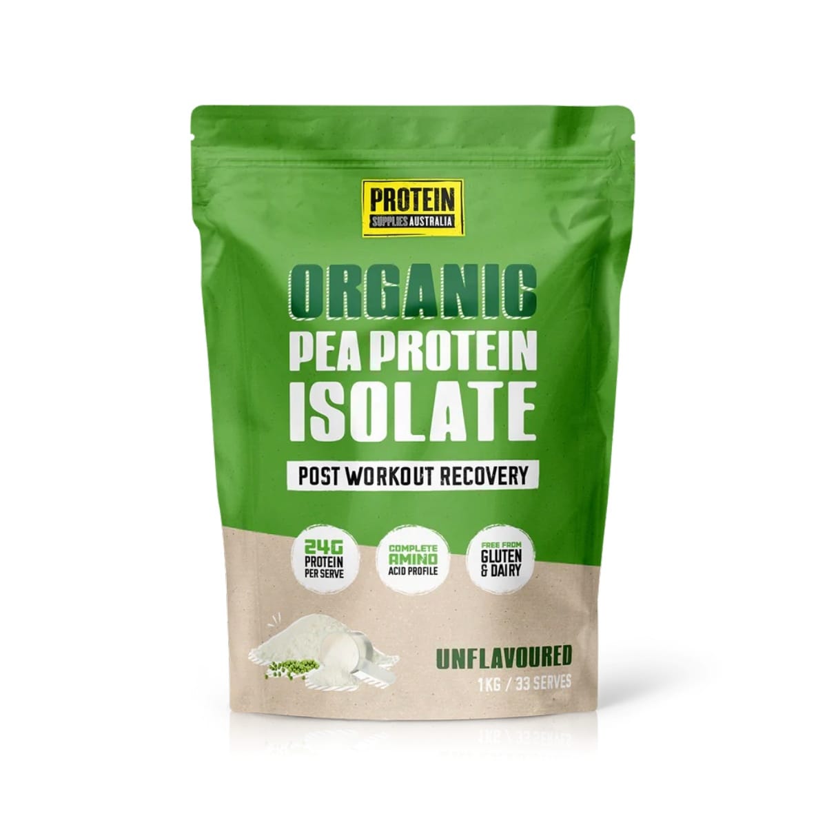 Protein Supplies Australia Pea Protein Isolate Unflavoured 1kg