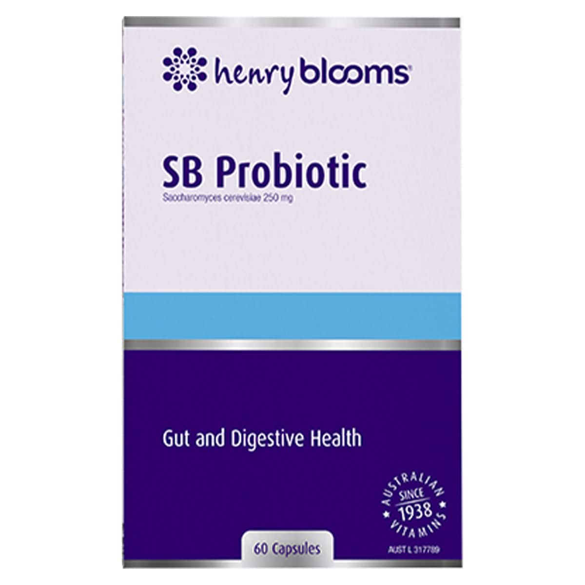 Henry Blooms SB Probiotic Gut Health 60 Capsules