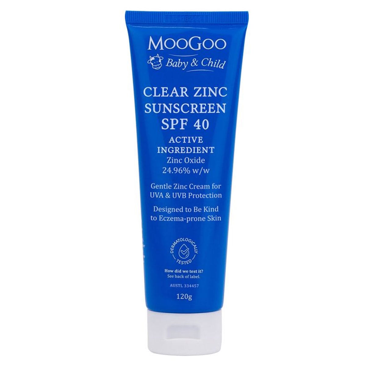 MooGoo Baby & Child Clear Zinc Sunscreen SPF40 120g