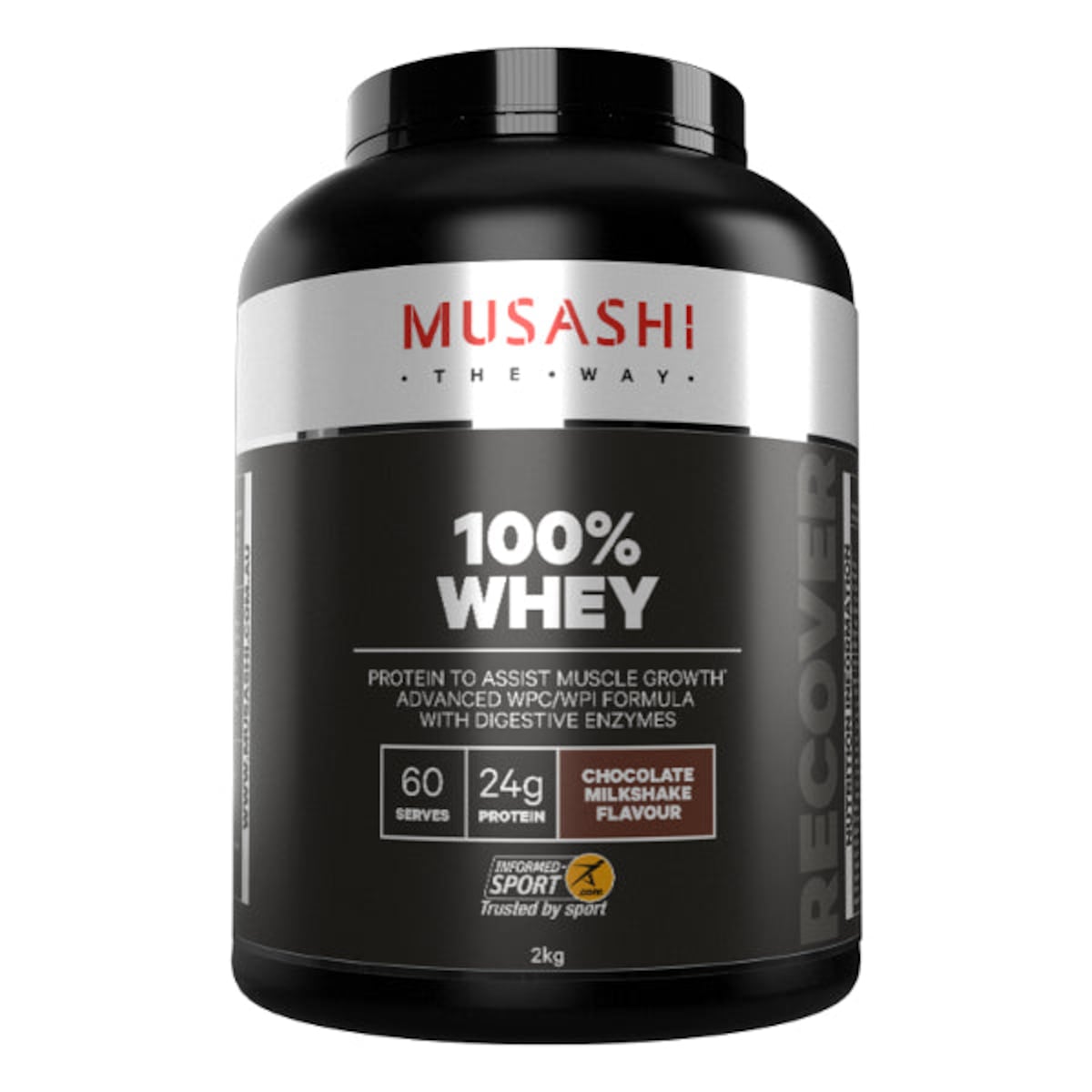 Musashi 100% Whey Protein Powder Chocolate Milkshake 2kg