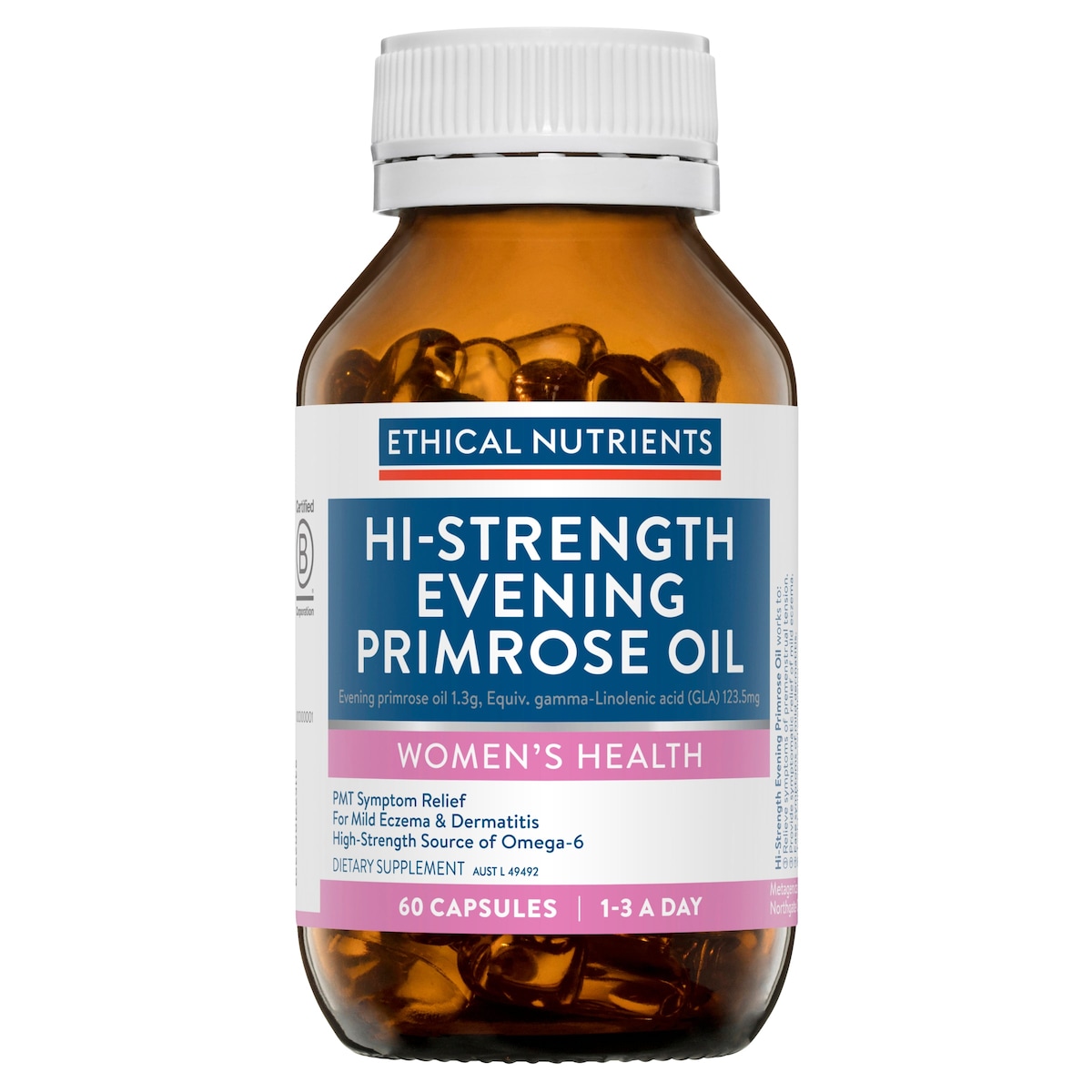 Ethical Nutrients High-Strength Evening Primrose Oil 60 Capsules